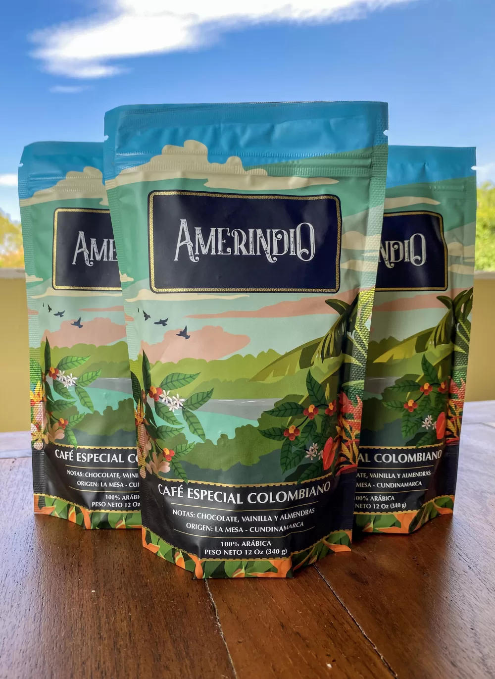 Pack 3 Bolsas De Café En Grano Amerindio